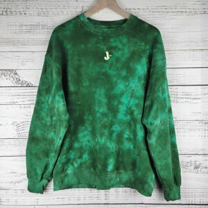 Jameson Irish Whiskey Tie Dye Crewneck Sweatshirt Pullover Size S Green